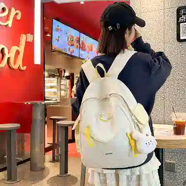 醇龙 高颜值小众洋气简约百搭外出旅游轻便 尼龙 双肩包 女款 多色