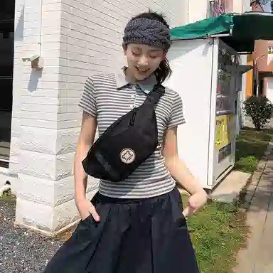 醇龙 日系百搭轻便洋气 尼龙 腰包 常规 男女同款情侣款 多色