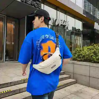 醇龙 时尚休闲轻便 尼龙 胸包 常规 男女同款情侣款 多色