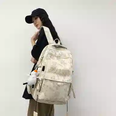 醇龙  尼龙男女通用多色大容量双肩包