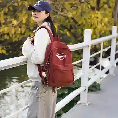 醇龙 复古轻便时尚简约百搭 尼龙 双肩包 女款 多色