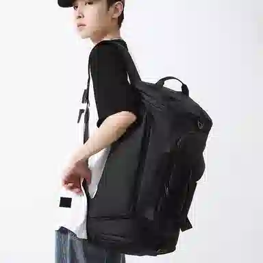 醇龙 大容量运动健身百搭多功能 牛津布 旅行包 男女同款情侣款 黑