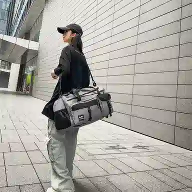 醇龙 多口袋干湿分离 尼龙 旅行包 男女同款情侣款 黑/军绿/灰/果绿