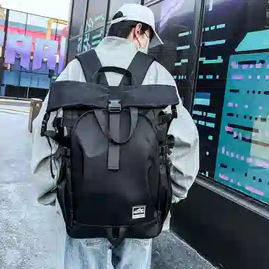 醇龙 时尚简约外出旅行百搭轻便 尼龙 双肩包 男女同款情侣款 多色