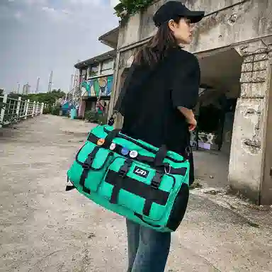 醇龙 多功能干湿分离多口袋 尼龙 旅行包 常规 男女同款情侣款 黑/灰/军绿/果绿
