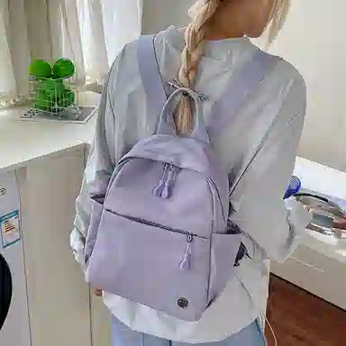 醇龙 时尚简约轻便百搭旅行背包旅游 尼龙 双肩包 常规 男女同款情侣款 多色