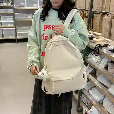 醇龙  简约纯色大容量 尼龙 男女通用 多色 背包双肩包