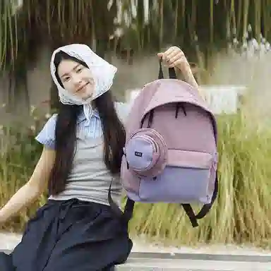 醇龙 拼色轻薄超轻大容量学生书包外出旅行多功能背包 尼龙 双肩包 男女同款情侣款 多色