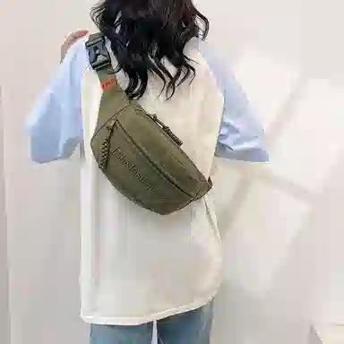 醇龙 小众运动 尼龙 单肩包胸包 常规 男女同款情侣款 蓝/黑/白/绿/红