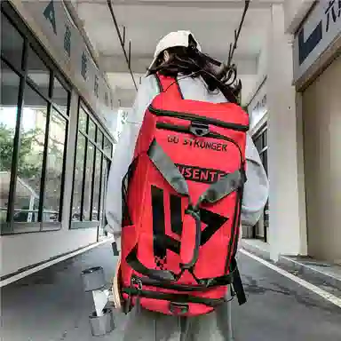 醇龙 多功能双肩大容量 牛津纺 旅行包 常规 男女同款情侣款 黑/红/灰