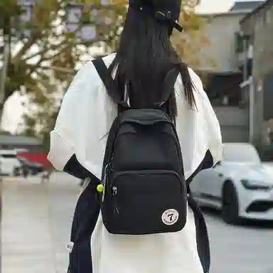 醇龙 日系小型旅行简约学生 尼龙 背包双肩包 女款