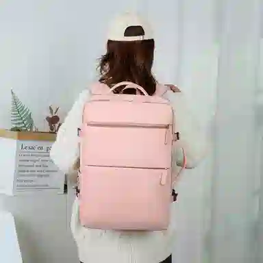 醇龙 大容量时尚纯色简约百搭可扩容 牛津布 双肩包 常规 男女同款情侣款 多色