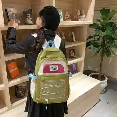 醇龙  尼龙男女通用多色露营多巴胺双肩包电脑大容量