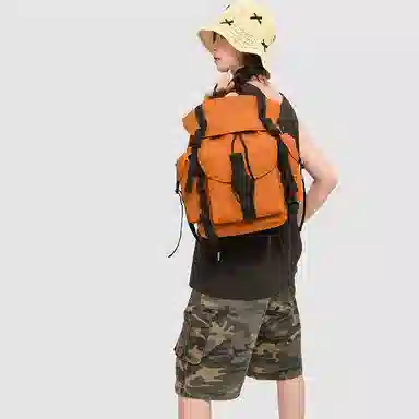 醇龙 时尚潮流简约百搭通勤大容量 尼龙 双肩包 常规 男女同款情侣款 多色