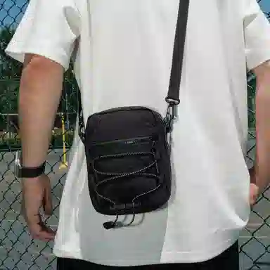 醇龙 潮酷个性小男运动休闲街头潮流男包轻便机能工装风学生 尼龙 斜挎包 常规 男女同款情侣款 多色