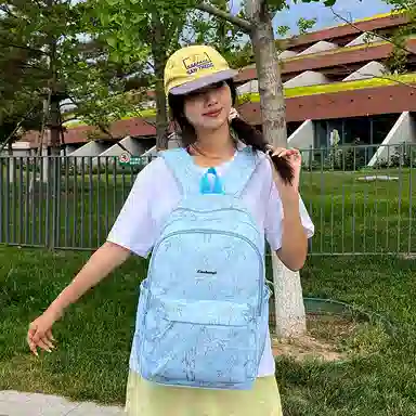 醇龙 国风简约大容量 尼龙 双肩包 常规 男女同款情侣款 多色