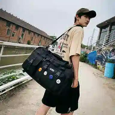 醇龙 多功能干湿分离多口袋 尼龙 旅行包 常规 男女同款情侣款 黑/灰/军绿/果绿