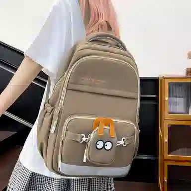 醇龙 学院风简约百搭电脑背包 尼龙 双肩包 常规 男女同款情侣款 多色