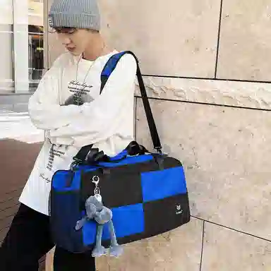 醇龙 大容量短途旅行干湿分离多用 牛津布 单肩包 男女同款情侣款 黑/青绿/蓝/灰/粉/紫/黄/红/白