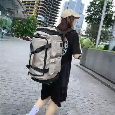 醇龙 大容量干湿分离多功能轻便防水 尼龙拼牛津布 旅行包 常规 男女同款情侣款 黄色/粉色/绿色/红色/黑色/卡其色