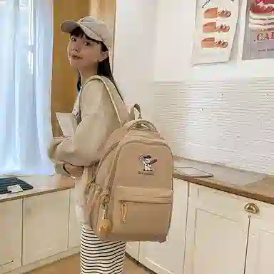 醇龙 可爱书包大容量学院风休闲旅行背包 尼龙 双肩包 常规 女款 多色