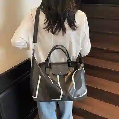 醇龙 大容量短途出差通勤字母 尼龙 旅行包 男女同款情侣款 多色