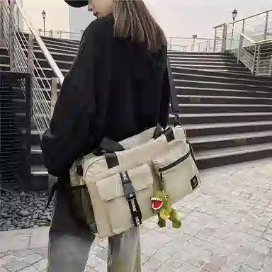 醇龙 大容量干湿分离短途多口袋 尼龙 单肩旅行包 常规 男女同款情侣款 黑/红/卡其/粉 /黄/绿