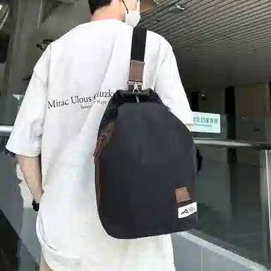 醇龙 日系复古潮流简约时尚高级 帆布 胸包 常规 男女同款情侣款 多色