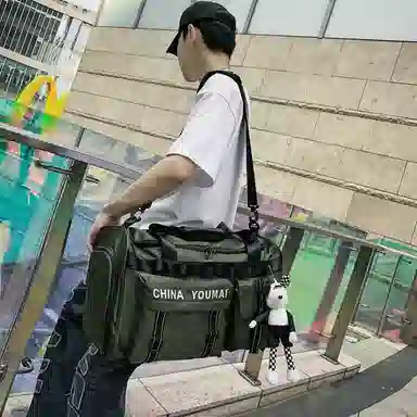 醇龙 多功能大容量干湿分离多功能 尼龙布 旅行包 男女同款情侣款 黑/青绿/军绿/红/黄/卡其/粉