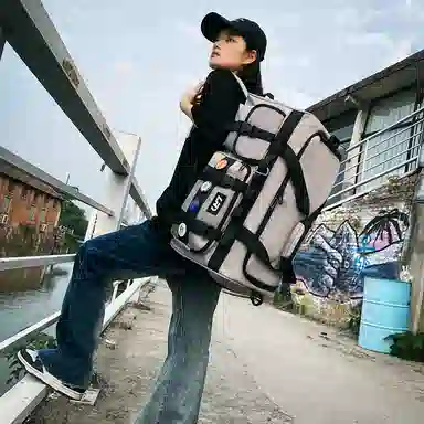 醇龙 多功能干湿分离多口袋 尼龙 旅行包 常规 男女同款情侣款 黑/灰/军绿/果绿