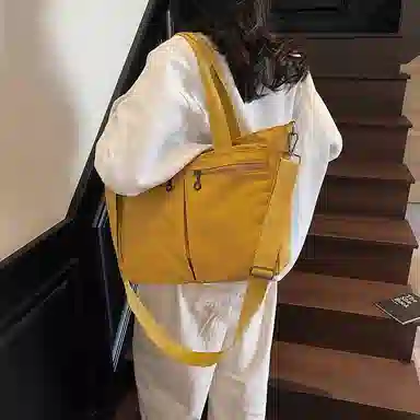 醇龙 大容量百搭通勤时尚潮流 尼龙 托特包单肩包 常规 男女同款情侣款 多色