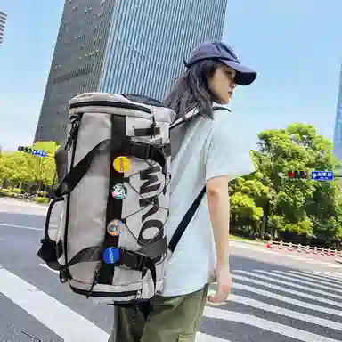 醇龙 多功能干湿分离休闲简约短途旅游时尚百搭 尼龙布 旅行包 男女同款情侣款 黑/青绿/军绿/黄/粉/卡其