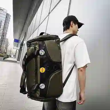 醇龙 大容量干湿分离多功能 尼龙 旅行包 男女同款情侣款 黑/黄/卡其/粉/军绿/青绿/蓝