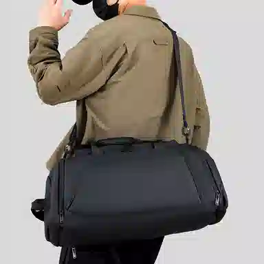 醇龙 大容量防水干湿训练分离收纳 尼龙 旅行包 男女同款情侣款 黑色