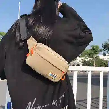 醇龙 休闲百搭潮流 尼龙 胸包 常规 男女同款情侣款 白色/棕色/黑色/卡其色