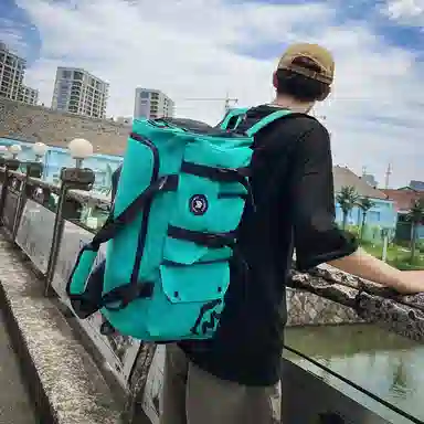 醇龙 休闲简约多功能干湿分离旅游时尚百搭 牛津复合布 旅行包 常规 男女同款情侣款 黑/卡其/红/粉/紫/黄/青绿/牛仔蓝/军绿