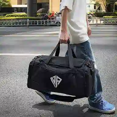 醇龙 干湿分离 多功能 简约时尚 牛津布 旅行包 常规 男女同款情侣款 黑/灰