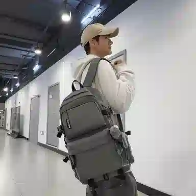 醇龙 尼龙 男女通用 多色 拉链开合大容量 双肩包