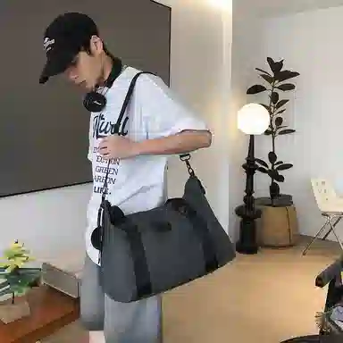 醇龙 轻便出差大容量 尼龙 旅行包 常规 男女同款情侣款 黑/红/粉/灰/蓝