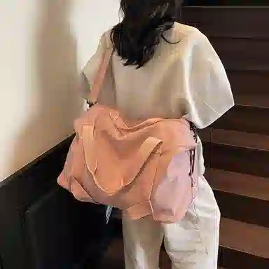 醇龙 时尚轻便大容量手提出差行李包短途旅游衣物收纳包 尼龙 旅行包 男女同款情侣款 多色