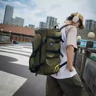 醇龙 休闲简约多功能干湿分离旅游时尚百搭 牛津复合布 旅行包 常规 男女同款情侣款 黑/卡其/红/粉/紫/黄/青绿/牛仔蓝/军绿