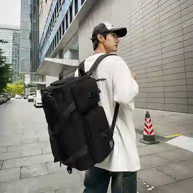 醇龙 多口袋干湿分离 尼龙 旅行包 男女同款情侣款 黑/军绿/灰/果绿