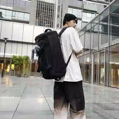 醇龙 简约多功能干湿分离百搭休闲撞色设计短途旅游时尚百搭 牛津布 旅行包 男女同款情侣款 蓝/灰/粉/青绿/黑/红/黄/紫