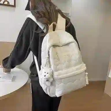 醇龙 设计感百搭简约学生 涤纶（聚酯纤维） 书包背包双肩包 女款 多色