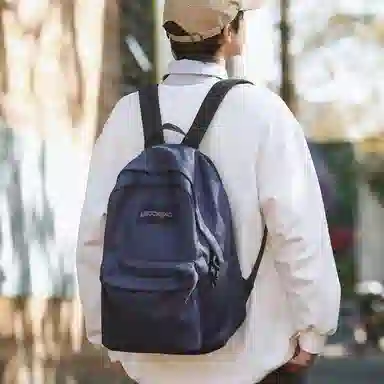 醇龙  男女通用多色尼龙书包学生简约百搭双肩包包潮学院风旅行背包