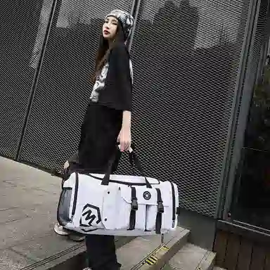 醇龙 大容量多功能干湿分离带独立鞋仓 牛津布 旅行包 男女同款情侣款 黑/黄/灰/白/紫/粉/青绿/桔红