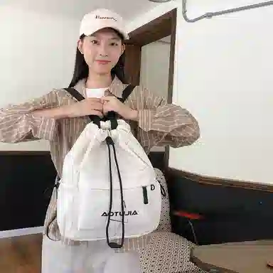 醇龙 抽绳运动大容量背包旅行简易健身轻便篮球口袋 尼龙 单肩包双肩包 男女同款情侣款 多色