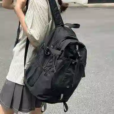 醇龙  轻便机能徒步休闲登山学生运动出游骑行 书包双肩包 尼龙 男女同款情侣款 多色