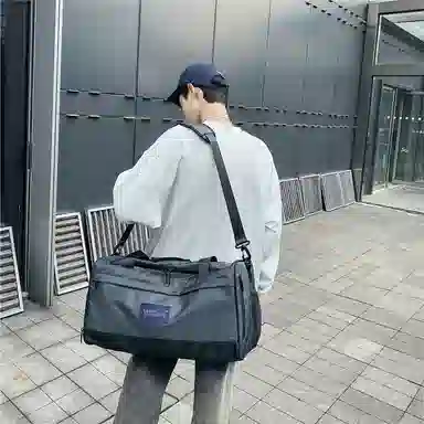 醇龙 大容量干湿分离 尼龙 旅行包 男女同款情侣款 黑/深灰/粉/红/卡其/绿/蓝