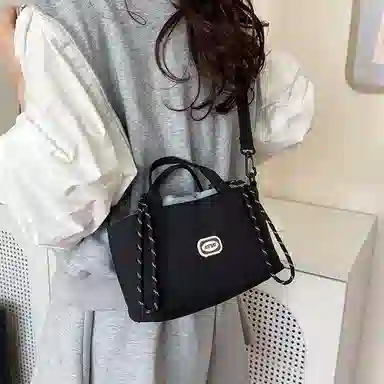 醇龙 百搭轻便时尚通勤小包休闲抽绳 尼龙 手提包 常规 男女同款情侣款 多色